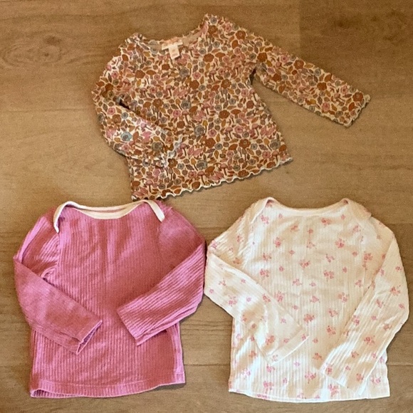 Cloud Island and Cat & Jack baby girl bundle 18M long sleeves - Picture 1 of 6